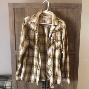 Mens Ariat long sleeve snap button shirt